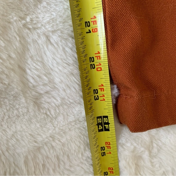 LYKKE WULLF Anthropologie| Sandi Cropped Wide Leg Pants In Rust Sz M - Picture 8 of 14